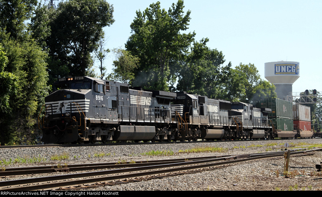 NS 8916 leads 2 other units elephant style on train 213